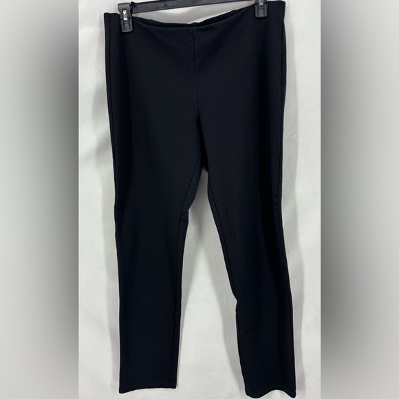 Eileen fisher  pants large Black Leggings pants tights high rise stretch comfy - Picture 1 of 9